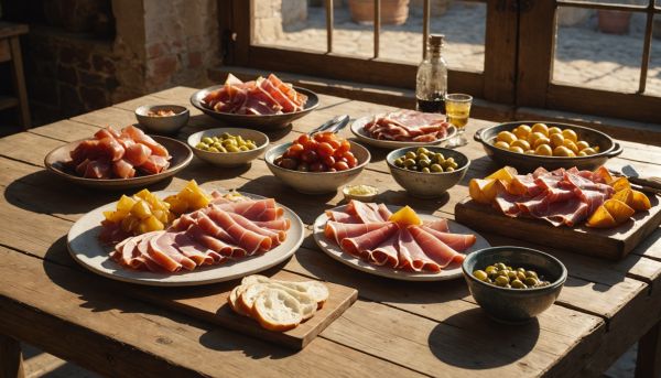 Specialites culinaires iberiques et plats regionaux